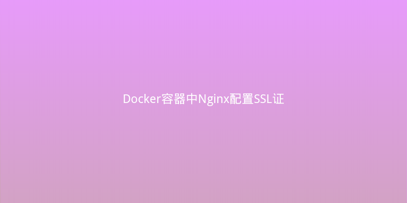 Docker容器中Nginx配置SSL证书踩坑记：权限与路径问题排查
