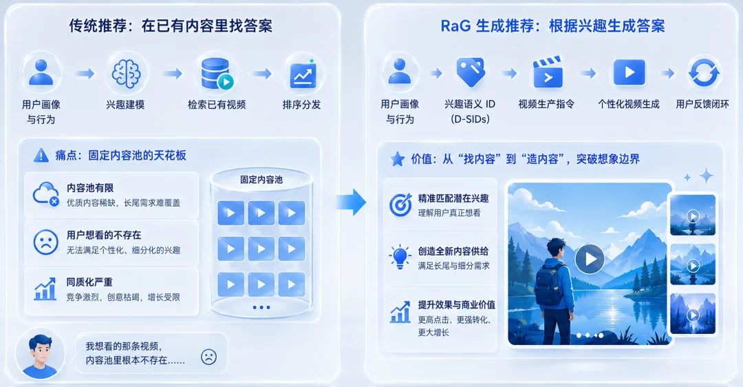 从「找视频」到「产视频」:快手RaG推动推荐系统迈向完全生成时代