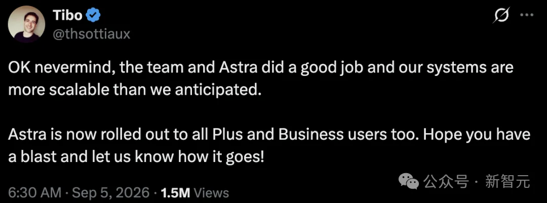 GPT-6 Astra开放Plus!20美元只能拿它干活,不能聊天