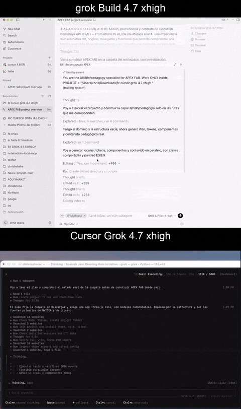 Grok 4.7上线，全球第三！马斯克：4.8也训完了