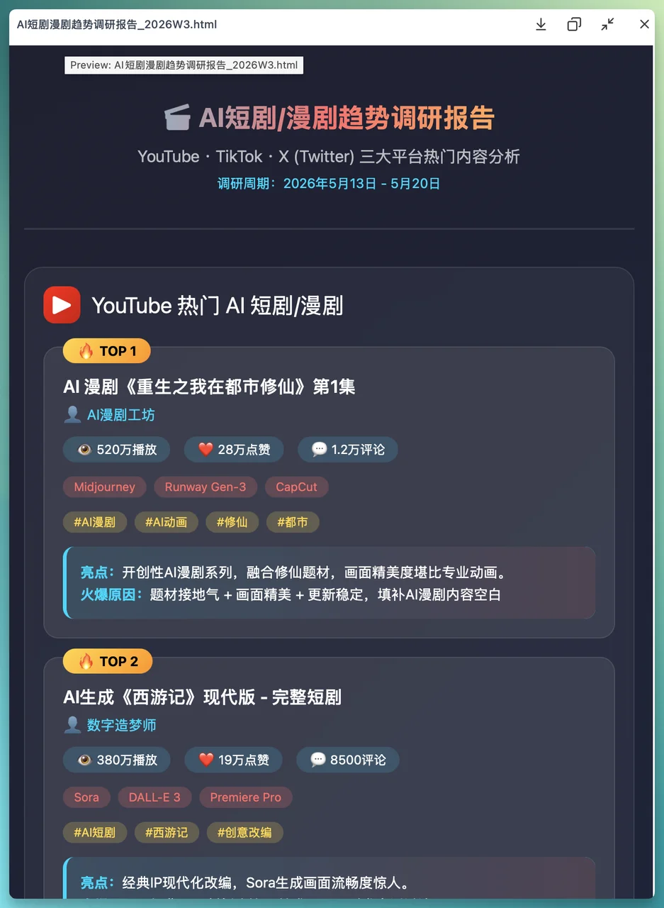 实测 OmniWork:搞调研、做动画、造游戏,用 AI 攒一个「全干班子」是什么体验?