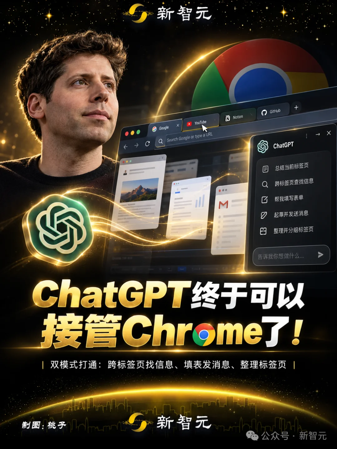 OpenAI突袭Chrome!ChatGPT长出「双手」,自动打工了