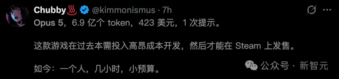 Opus 5一夜手搓3A级游戏,狂烧6.9亿Token!