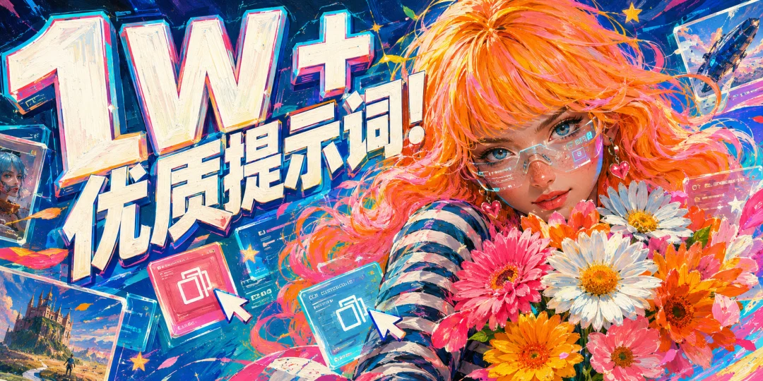 1W+优质提示词!这个网站塞满了神级AI出图Prompt,复制就能直接用