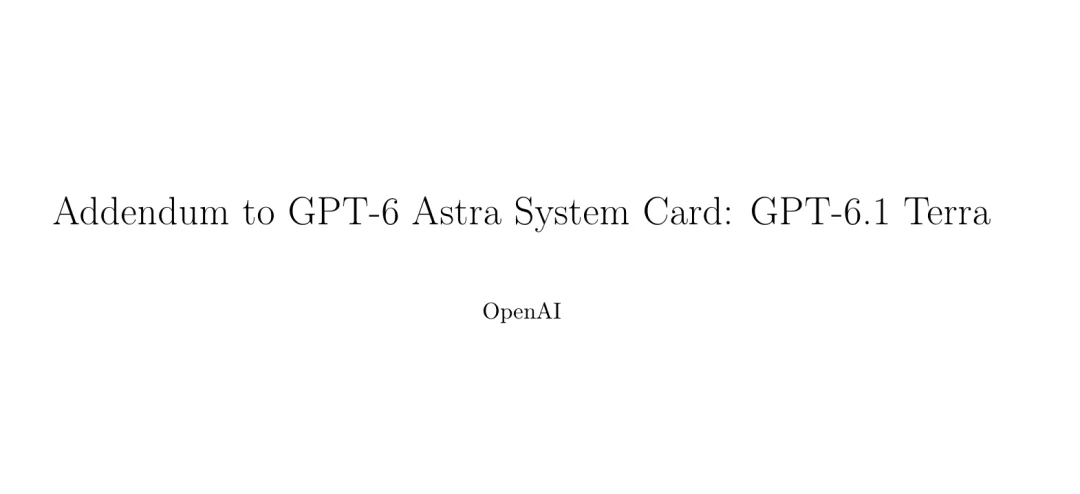 刚刚,GPT-6.1 Terra发布!电脑操作比肩Astra,成本仅其1/10