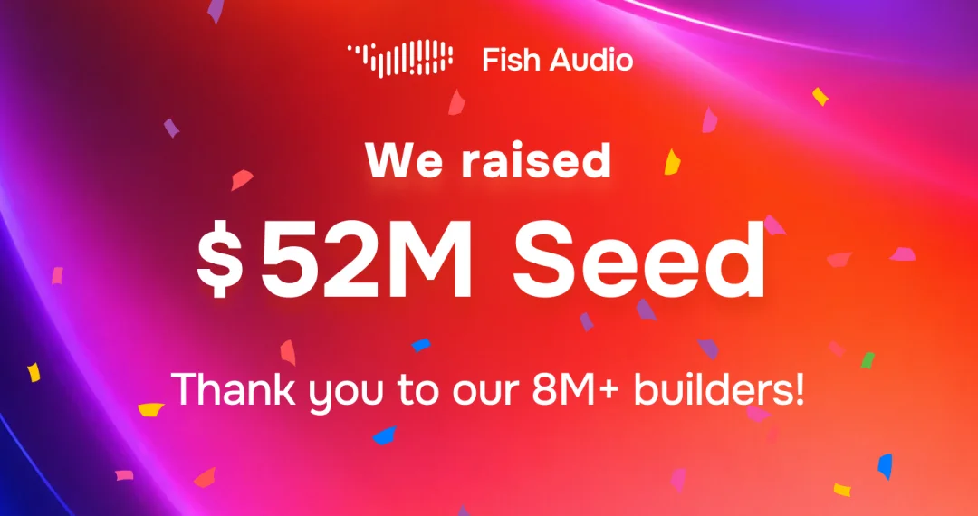 AI语音创企Fish Audio完成5200万美元种子轮融资,用户超800万 丨News