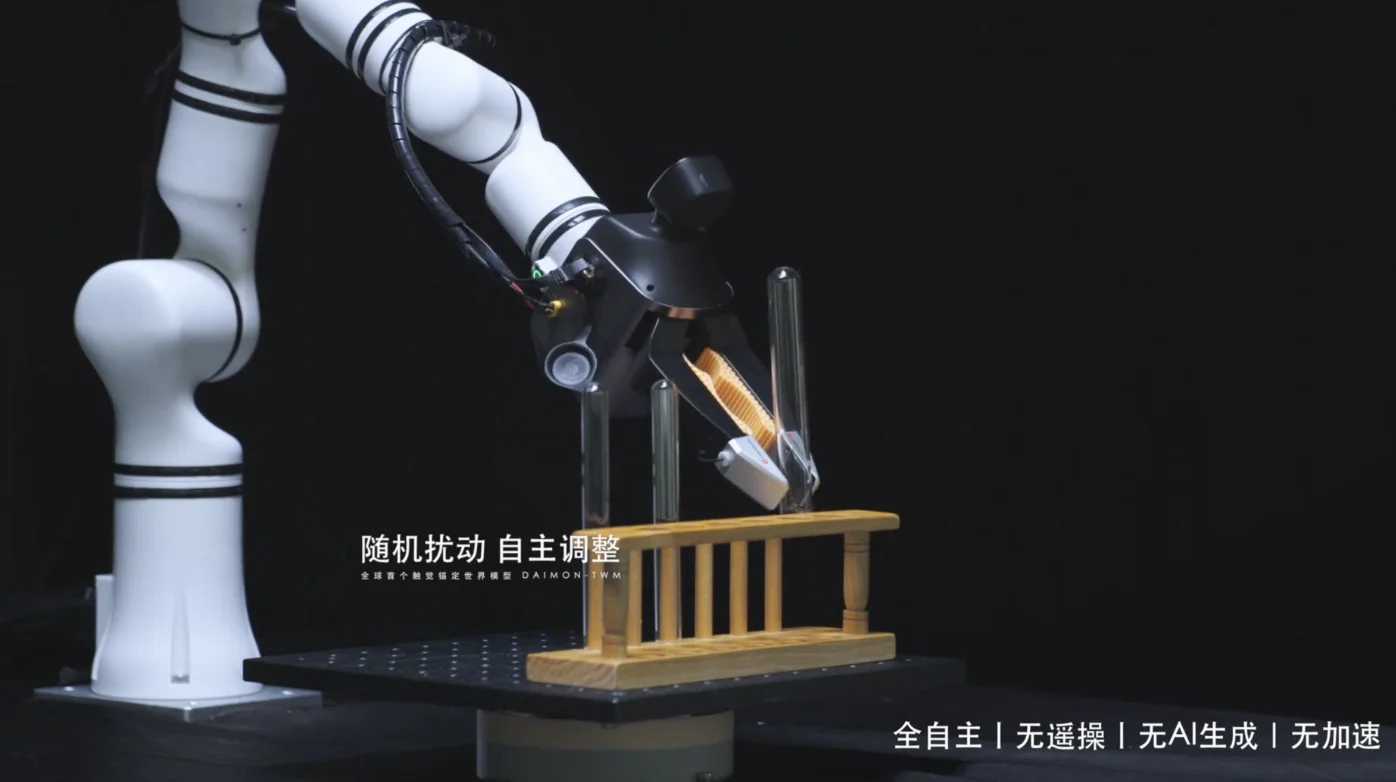 比李飞飞的T-Rex更进一步:戴盟发布全球首个触觉锚定世界模型 Daimon-TWM