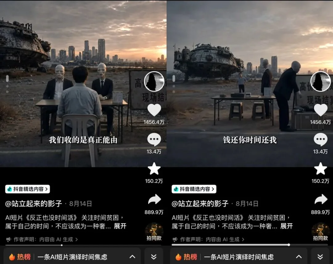 借外星人拍社会现实,两天播放破亿的AI短片是如何诞生的?| 对话《反正也没时间活》主创