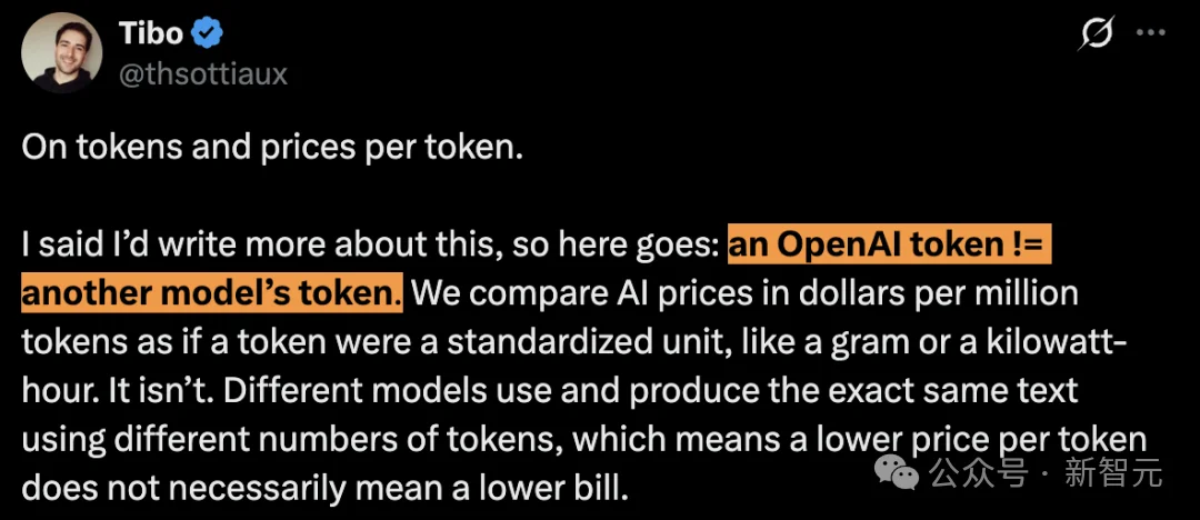 都标5美元,账单差三成!OpenAI高管:token从来没法直接比价