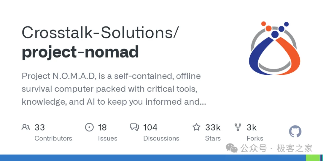 33k Star!GitHub 上最硬核的离线 AI 神器,妥妥的末世生存宝库