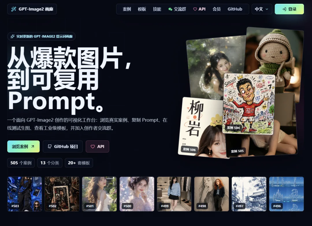 1W+优质提示词!这个网站塞满了神级AI出图Prompt,复制就能直接用
