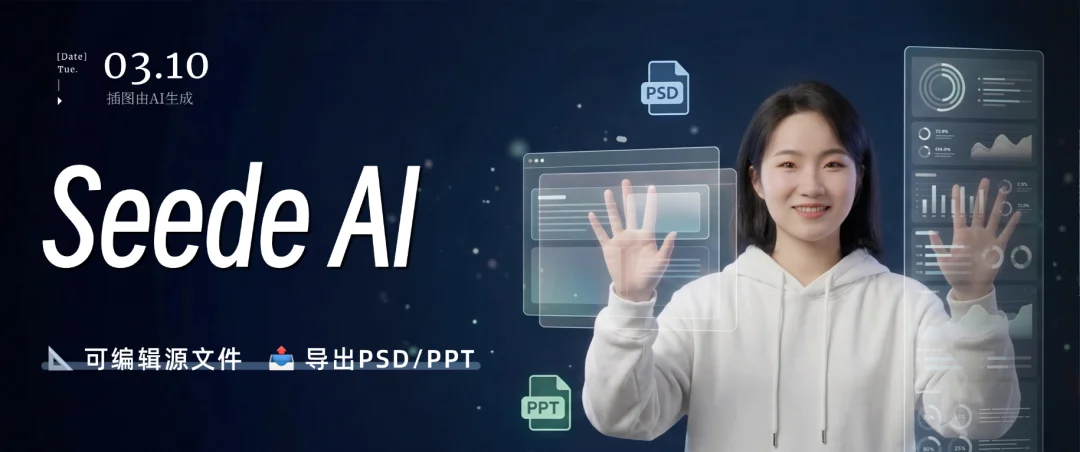图文救星Seede AI,不写提示词、生成高清图还带源文件!