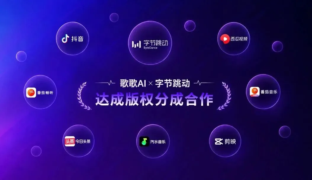 歌歌 AI 获字节非独家版权合作:AI 音乐的 B 端闭环怎么跑