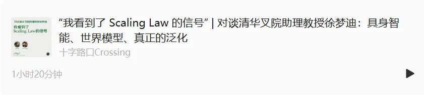 “我看到了 Scaling Law 的信号” | 对谈清华叉院助理教授徐梦迪:具身智能、世界模型、真正的泛化