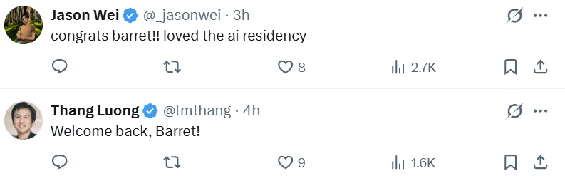 被开除的Thinking Machines CTO，又离开OpenAI回谷歌了