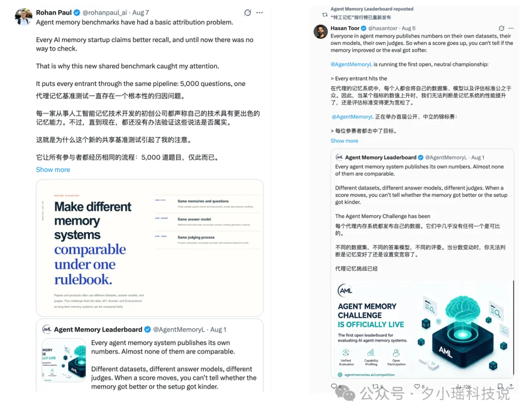 近30家高校机构联合发起,国内首个 Agent 记忆榜单 AML 出炉,谁的 Agent 最不健忘