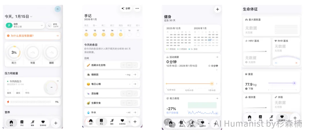 全面实测 Bevel AI|融了1000万美元,DAU 超 10 万的 AI 原生健康产品,这才是 AI 时代“以人为本”的交互